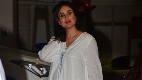 Kareena Kapoor Khan In A White Maternity Dress