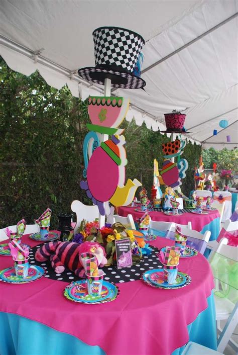 Mad Hatteralice In Wonderland Birthday Party Ideas Photo 15 Of 24