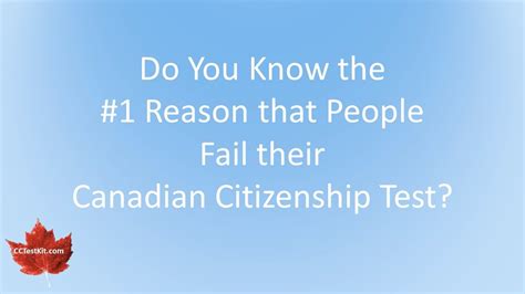 Canadian Citizenship Test 1 Reason People Fail Youtube