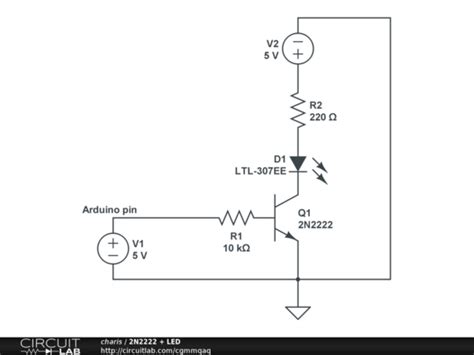 2n2222 Led Circuitlab