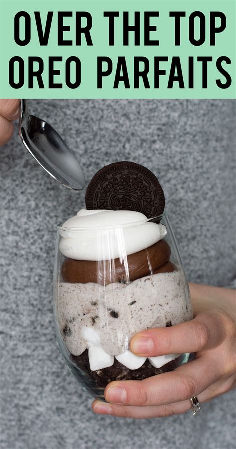 Layered chocolate and baileys cream paired with crumbled oreo cookies. Over the Top Chocolate Cheesecake Oreo Parfaits - this is ...