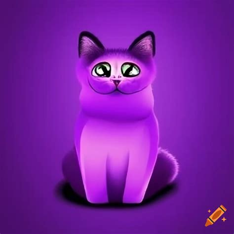 Purple Cat Logo For A Dating App