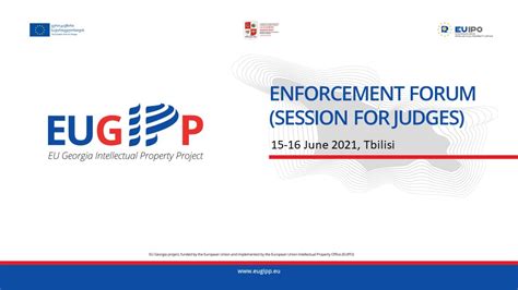 Enforcement Forum Session For Judges Eu Funded Ip Projects