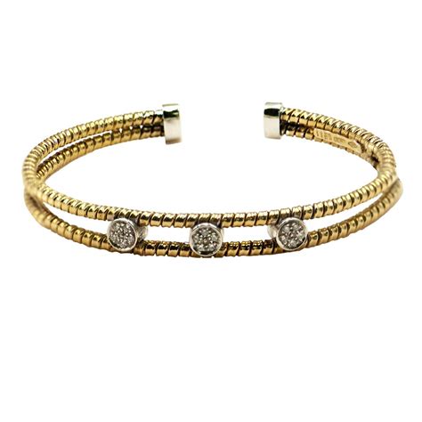 PULSERA DE ORO AMARILLO CON DIAMANTES Joyería Carlos Guinot