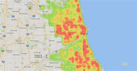 Heatmap Of Reported Crimes In Chicago By Month 2001 2017 Vivid