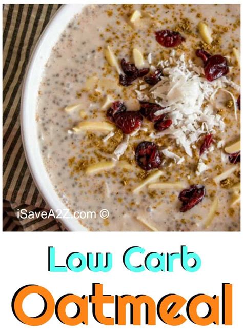 Believe it or not, this recipe doesn't contain any oatmeal. Low Carb Overnight Chia Oatmeal - iSaveA2Z.com