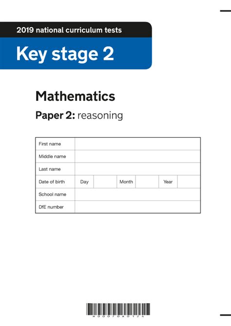 2019 Ks2 Maths Paper 2 Reasoning Past Ks2 Maths Sats Papers By