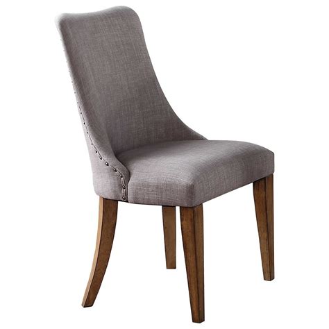 Winners Only Encore Barrel Back Upholstered Side Chair With Nailhead