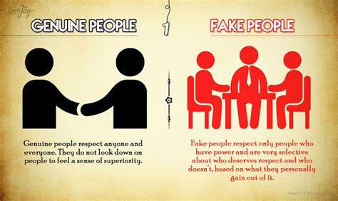 8 ways to identify them. 8 Noticeable Differences Between Genuine And Fake People