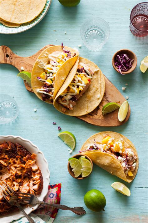 Finely grate zest of 1 lime into a medium bowl. Sweet & Spicy Baked Salmon Tacos with Mango Salsa ...