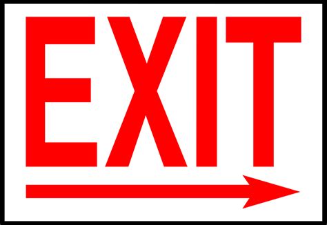 Exit Sign Clipart - Cliparts.co