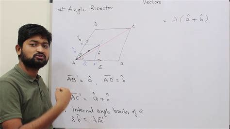 Properties Of Vectors 07 Angle Bisector Of Two Vectors Youtube