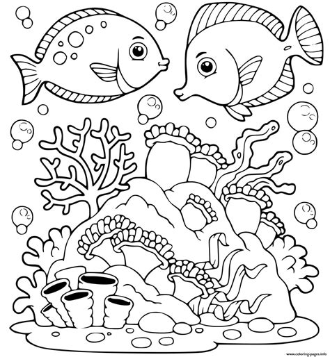 Coloring Pages Of Animals In The Ocean