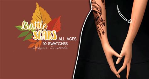 🍂 Scars For Everyone Sims 4 Sims 4 Body Mods The Sims 4 Download