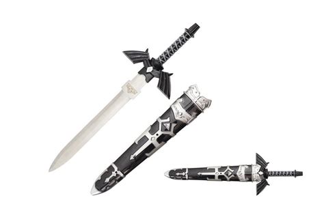 master sword dagger with scabbard the legend of zelda black