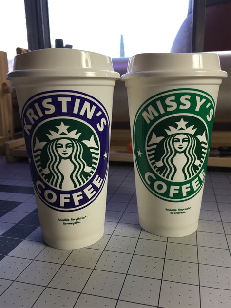 Starbucks 16oz Reusable Cup With Custom Vinyl
