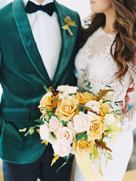 Emerald Green And Gold Wedding At Prospect House