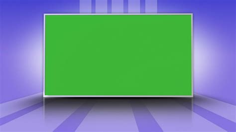 Modern Slideshow And Green Screen Monitor With Alpha Matte Loopable
