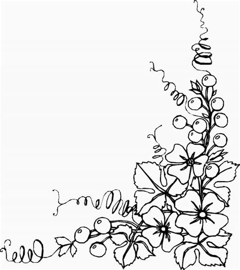 Malvorlagen Blumenranken Gratis | My blog