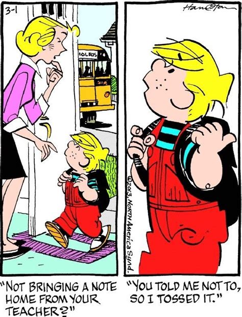 Pin By Rachel Audette On Dennis The Menace Dennis The Menace Comic