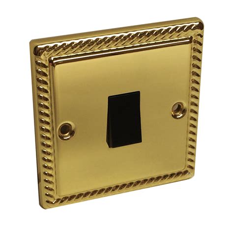 Electrical Georgian Brass Rope Sockets And Switches Homesmart