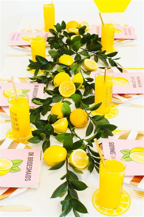 How To Style A BeyoncÉ Themed Bridal Shower Bespoke Bride Wedding Blog Lemon Themed Bridal