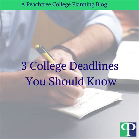 A Huge Mistake People Make In The College Application Process Is Missing Deadlines College