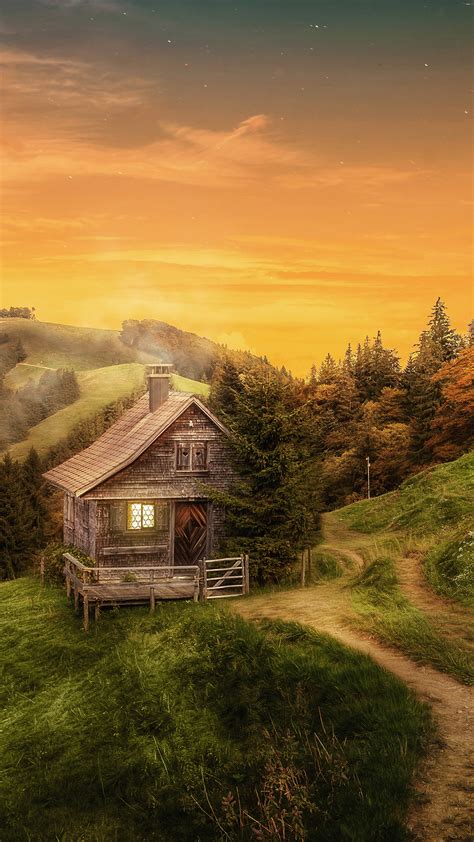 Cottage In Autumn Wallpapers Wallpaper Cave