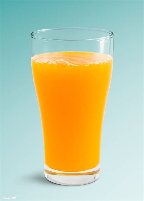 A Glass Of Fresh Organic Orange Juice Mockup Premium Image By