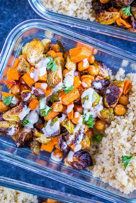 Toss the chicken pieces with the spices and a quick stream of olive oil. These Roasted Sweet Potato and Chickpea Meal Prep Bowls ...