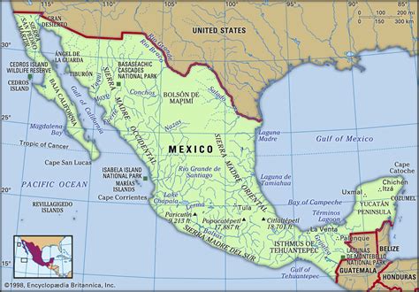Plateau Of Mexico Map