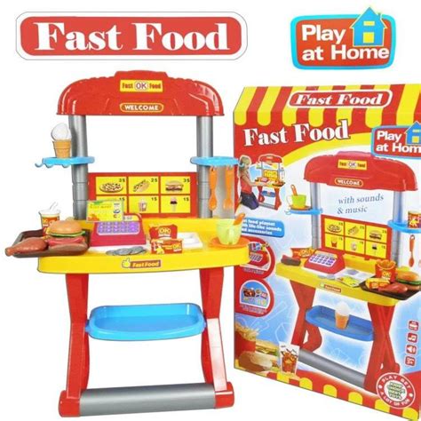 Keep the knife block on your kitchen counter or island for easy access when preparing meals. FAST FOOD RESTAURANT KITCHEN TOY PLAY SET more than 15 accessories!!