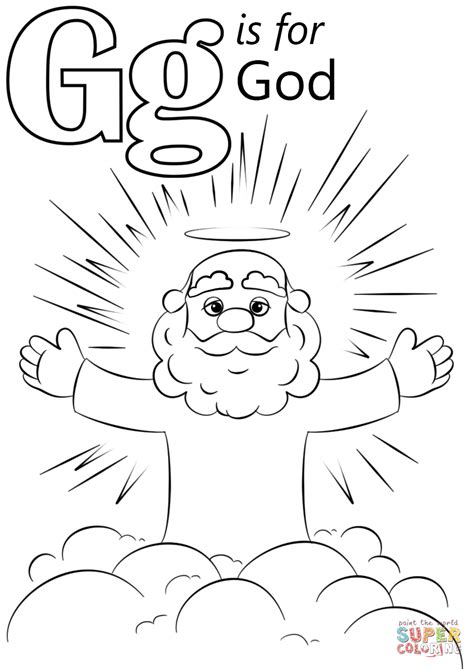 God Coloring Book Coloring Pages