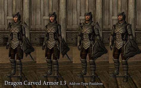 Dragon Carved Armor Set 鎧・アーマー Skyrim Special Edition Mod データベース Mod
