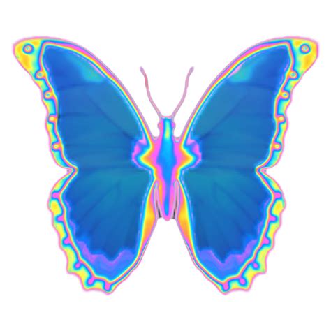 Blue Butterfly Emoji Png Png Image Collection