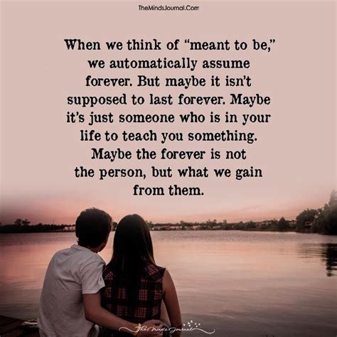When We Think Of “meant To Be” Life Quotes Patience Quotes