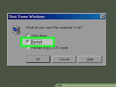 Click clear to erase the selected data. How to Erase Your Internet History on Windows 98: 7 Steps