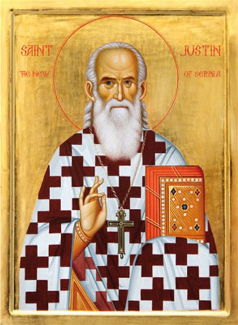 Icon Of St Justin Martyr The Philosopher 20th C 1ju10 Uncut