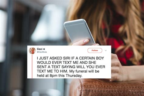 A Girl Asked Siri If Her Crush Would Text Her Back And Siri Went Ahead