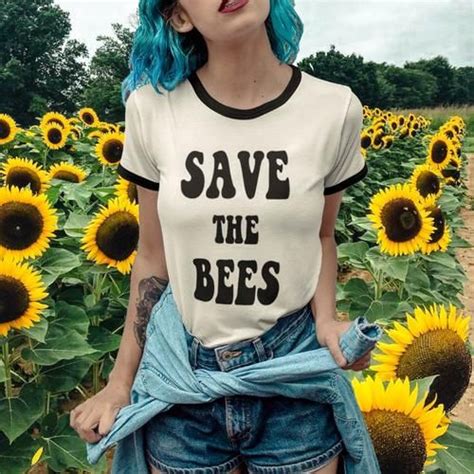 Save The Bees Shirts Save The Bees Women Fashion Tees