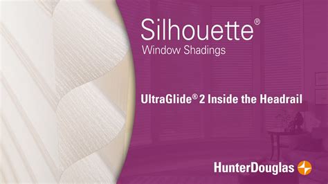 Silhouette Window Shadings Ultraglide Inside The Headrail Hunter Douglas Youtube