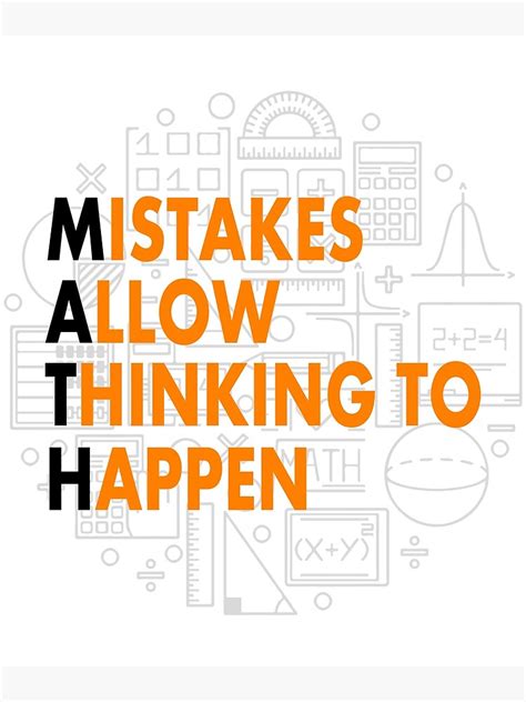 Math Mistakes Poster For Sale By Currywurst Redbubble