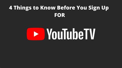 Four Things To Know Before You Sign Up For Youtube Tv Youtube