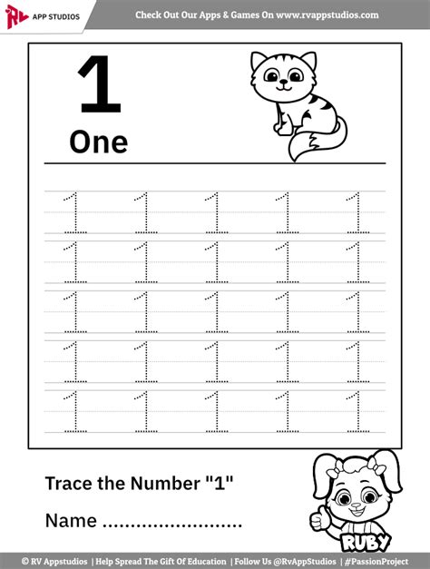 1 10 Number Tracing Printable Tracing Numbers 1 10 Worksheets