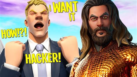 Angry Noob Begs For New Aquaman Skin On Fortnite