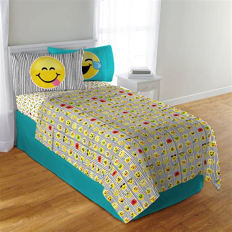 Your device needs to support this particular emoji different devices may have different versions of the bed emoji. Emoji Nation Forever Happy Bed-In-A-Bag Comforter Sheet ...