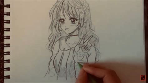 How To Draw A Cute Anime Girl Step By Step Kawaii Youtube