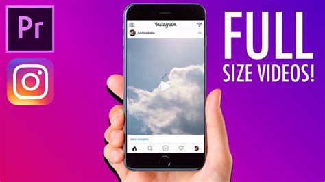 If you want to post a video to your instagram feed (otherwise known as your main instagram profile), you'll be limited to one minute. How to create FULL SIZE VIDEO posts for INSTAGRAM in Adobe ...