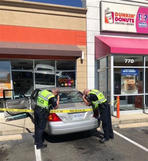 Police Post Photos Of Sad Cops After Car Strikes Donut Shop Joco Report