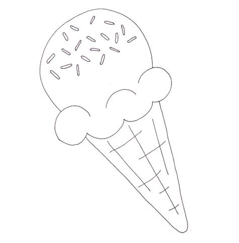 Ice cream cone coloring pages are a fun way for kids of all ages to develop creativity, focus, motor skills and color recognition. Ice Cream Cone Coloring Page - Wee Folk Art